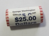 2007-P George Washington Dollar $25 Coin Roll Original Bank Roll - Unopened