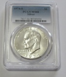 $1 SILVER 1974-S IKE PCGS 66