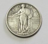 1917 STANDING LIBERTY QUARTER MID GRADE