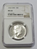 1965 SMS KENNEDY SILVER NGC 66