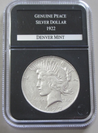 $1 1922 Denver peace dollar