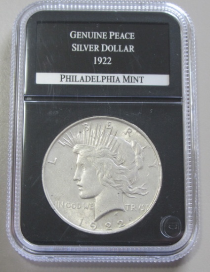 $1 1922 Peace silver dollar