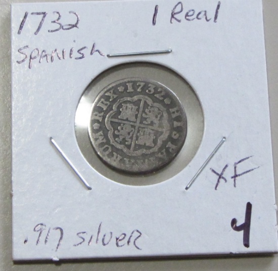 1732 SILVER SPANISH 1 REALE