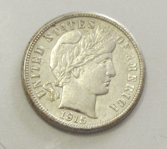 1915 HIGH GRADE BARBER DIME