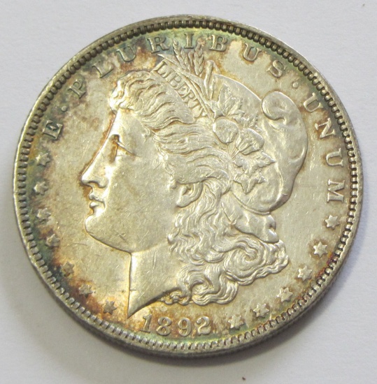 TONED $1 1892-O MORGAN