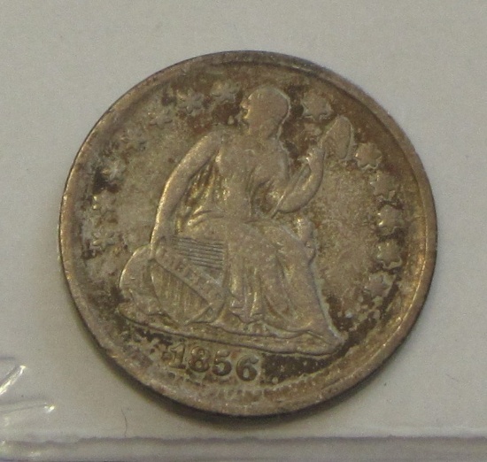 1856 SEATED HALF DIME