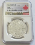 1978 $1 SILVER CANADA COMMONWEALTH NGC 68