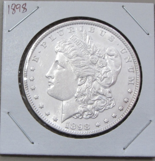 $1 1898 MORGAN SILVER DOLLAR BRILLIANT UNCIRCULATED