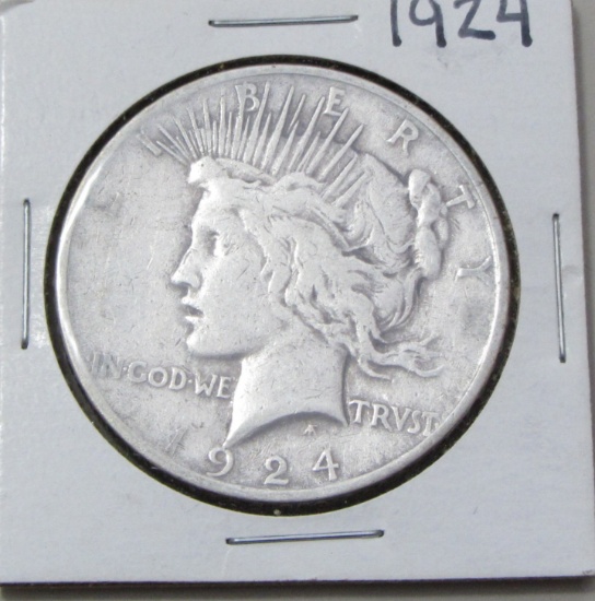 $1 1924 PEACE DOLLAR