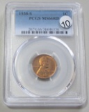 1938-S WHEAT CENT PCGS 66 RED