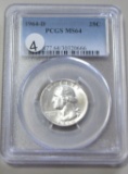 1964-D QUARTER PCGS 64