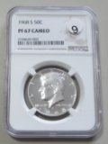 1968-S PROOF KENNEDY NGC 67 CAM