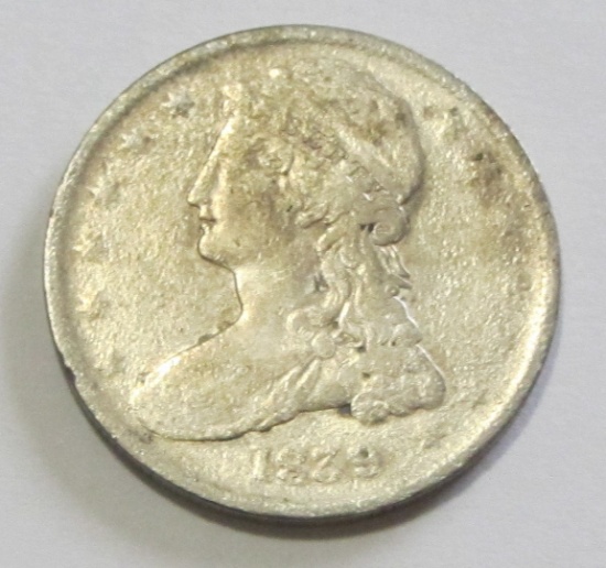 1839 CAPPED BUST HALF