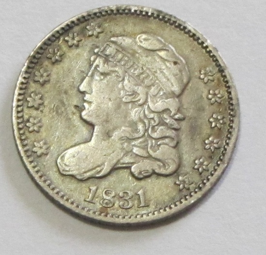 1831 CAPPED HALF DIME