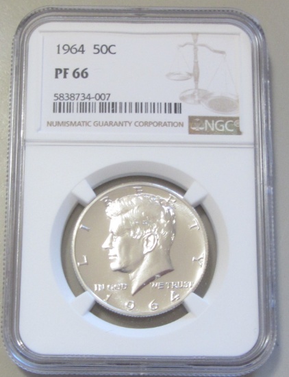 1964 KENNEDY NGC PROOF 66