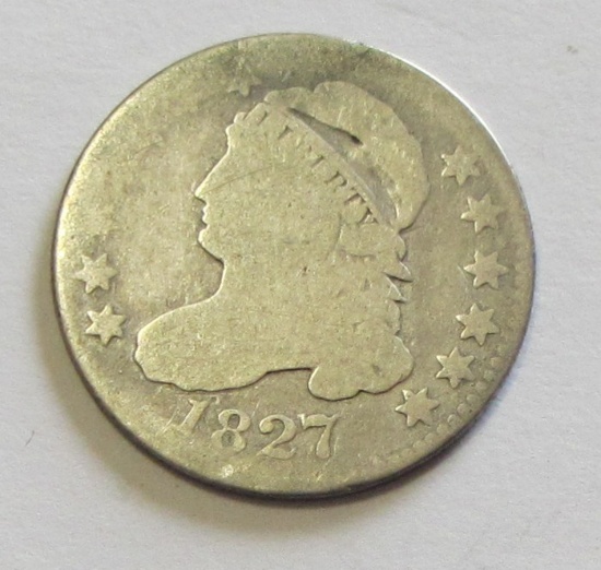 1827 CAPPED BUST DIME