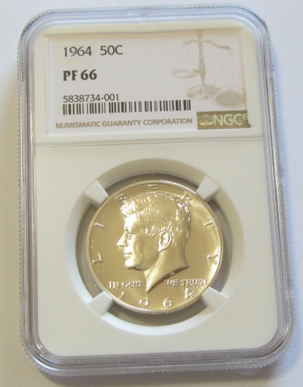 1964 PROOF KENNEDY NGC 66