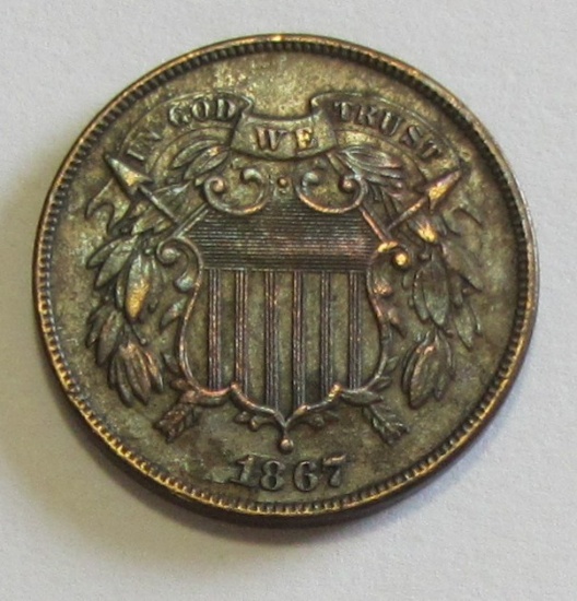 1867 2 CENT PIECE