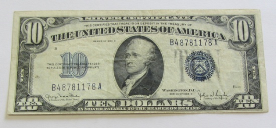 $10 SILVER CERTIFICATE 1934-C