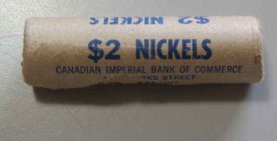CANADA BANK ROLL $2 NICKELS