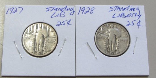 1927 1928 STANDING LIBERTY QUARTERS