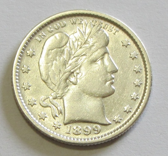 1899 HIGH GRADE BARBER QUARTER