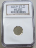 Roosevelt Clad Dime Planchet 2.28 Grams NGC Mint Error