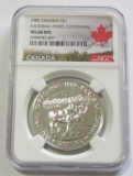 $1 SILVER 1985 NGC 68 DPL CANADA