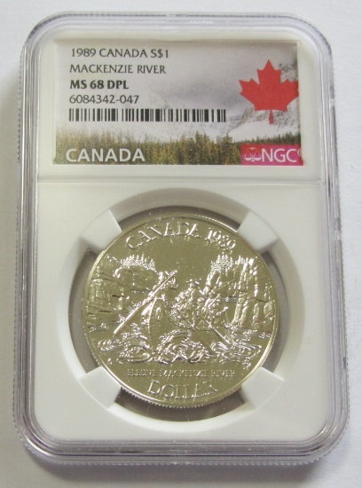 SILVER $1 CANADA MACKENZIE NCG 68 DPL