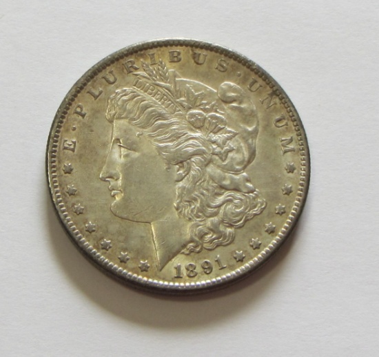 $1 1891-S MORGAN SILVER DOLLAR