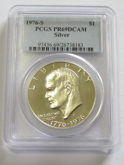 $1 1976-S SILVER IKE PROOF PCGS 69