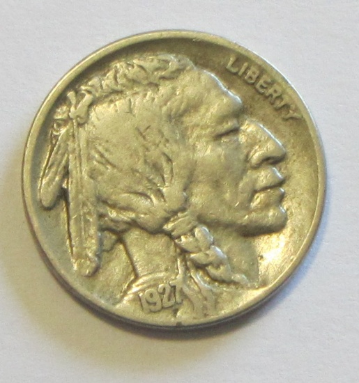 1927-S BUFFALO NICKEL BETTER DATE