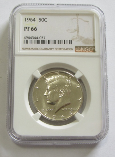 1964 KENNEDY HALF NGC 66 PROOF