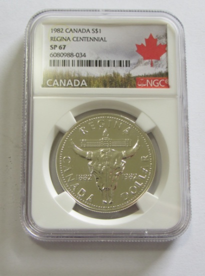 $1 SILVER CANADA NGC 67