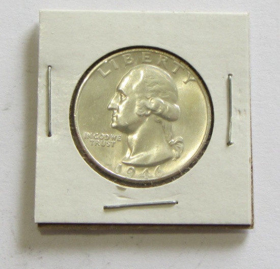 BU 1946-S SILVER QUARTER