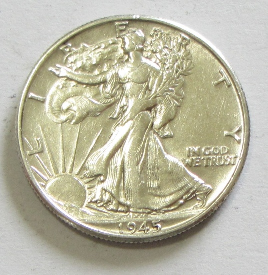 1945 WALKING LIBERTY HALF