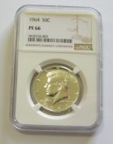 1964 KENNEDY HALF NGC 66 PROOF