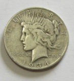 $1 1934-S BETTER DATE PEACE SILVER DOLLAR
