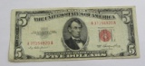 1953 $5 RED SEAL