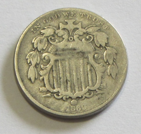 1869 SHIELD NICKEL