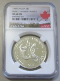 $1 SILVER CANADA NGC COMMEMORATIVE DOLLAR