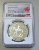 $1 SILVER CANADA NGC COMMEMORATIVE DOLLAR