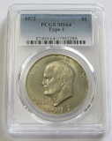 1972 $1 PCGS TYPE 1 MS 64