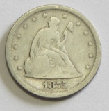 1875-S 20 CENT PIECE