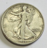 1918-D BETTER DATE WALKING LIBERTY HALF