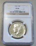 1964 KENNEDY HALF NGC 66 PROOF