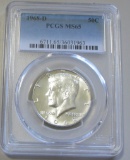 1968-D KENNEDY PCGS 65