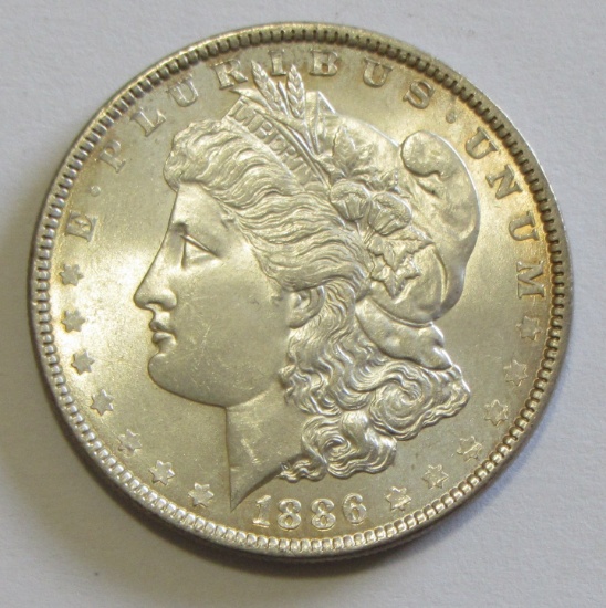 $1 1886 MORGAN SILVER DOLLAR