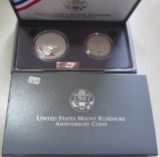 MOUNT RUSHMORE SILVER $1 AND HALF SET