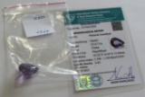 27.67 Cts Natural Amethyst. Pear mixed. ITLGR certified